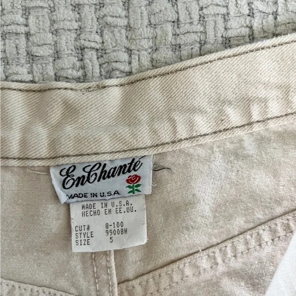 Vintage 90’s Enchanté Cream High Waisted Jeans - Picture 7 of 7